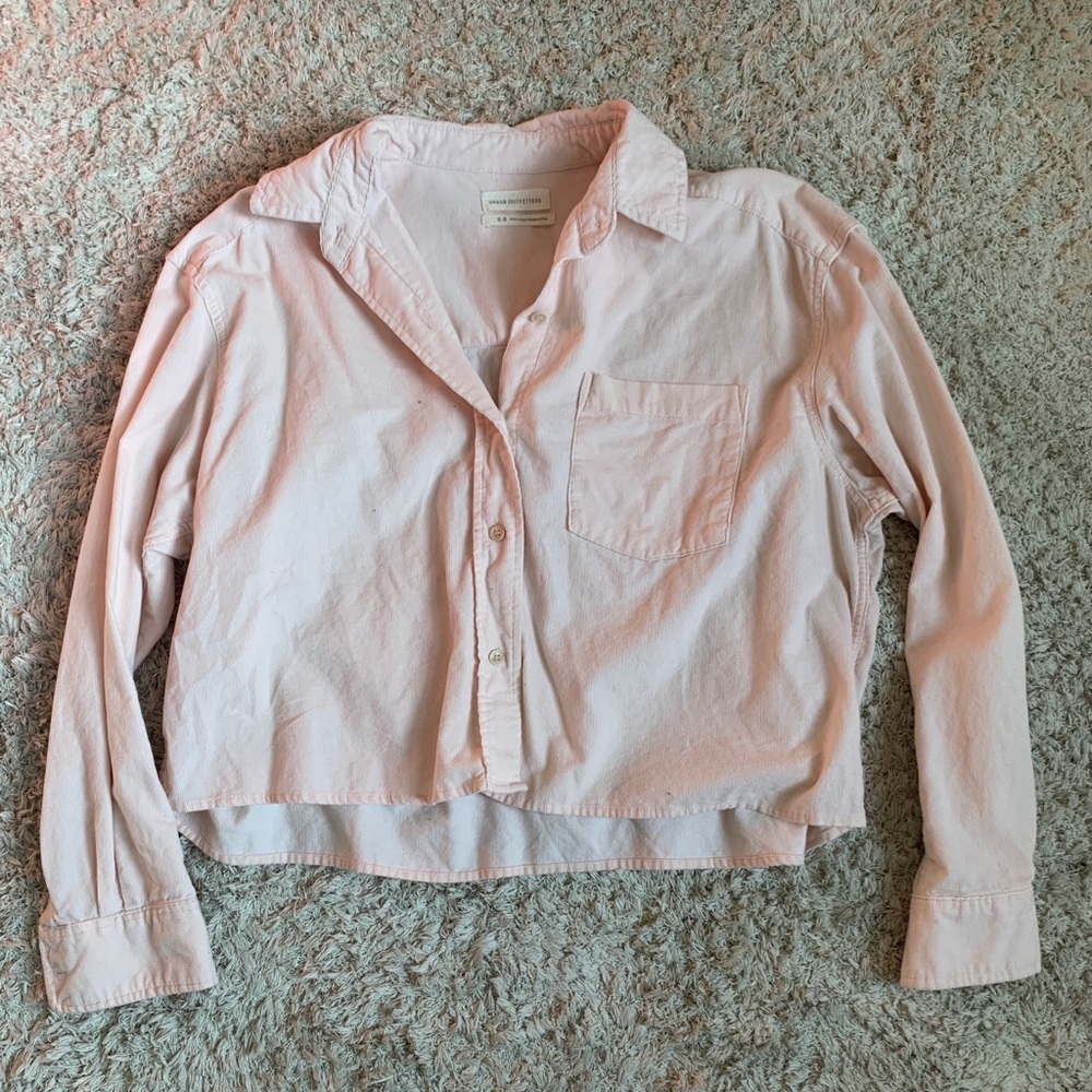 Pink Corduroy Top